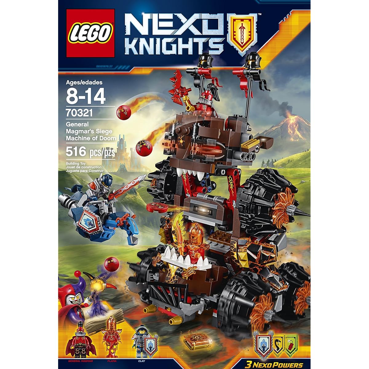 LEGO Nexo Knights 70321 General Magmar's Siege Machine of Doom Building Kit (516 Piece) by LEGO