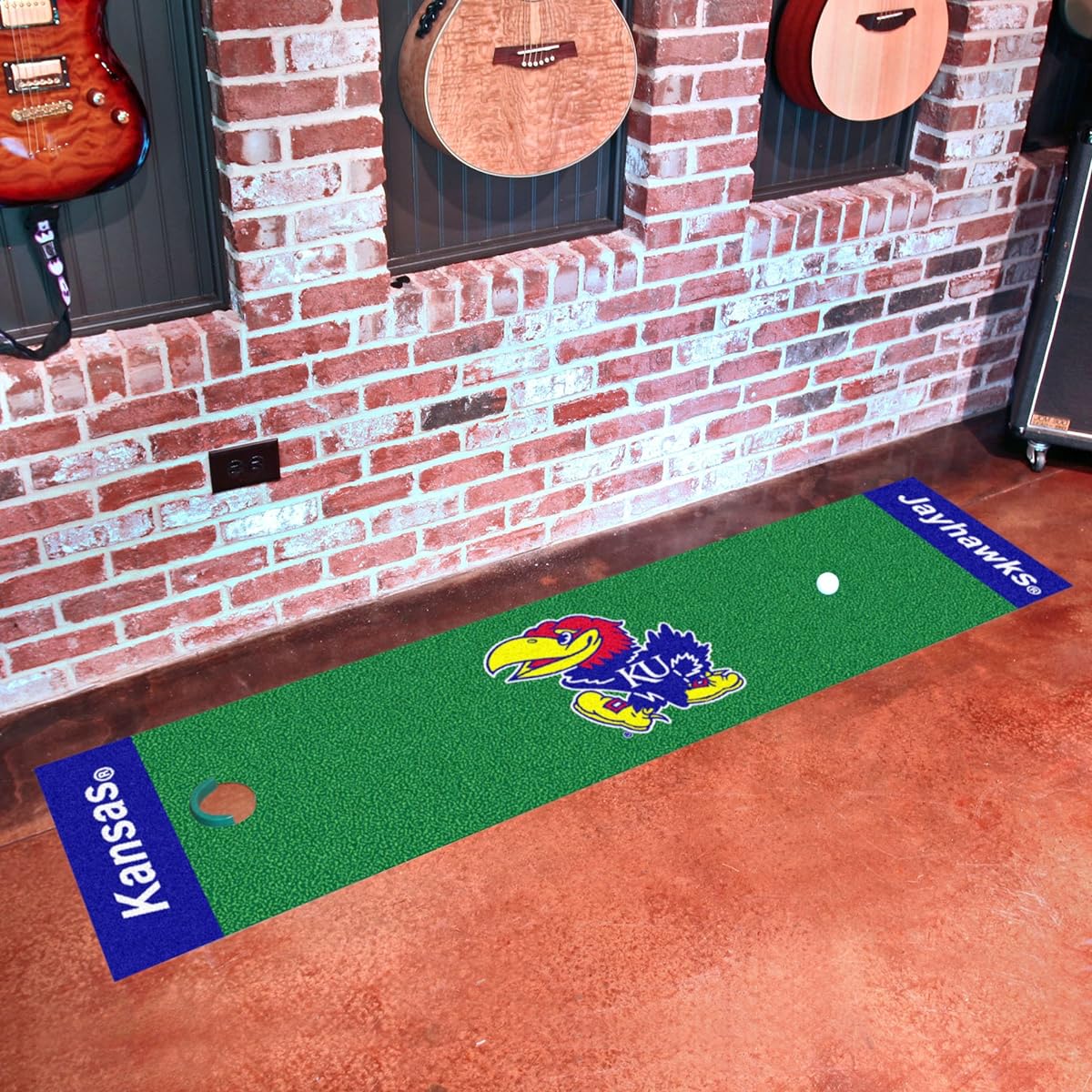 Fanmats Kansas Jayhawks Golf Putting Green Runner 18"x72" 9071