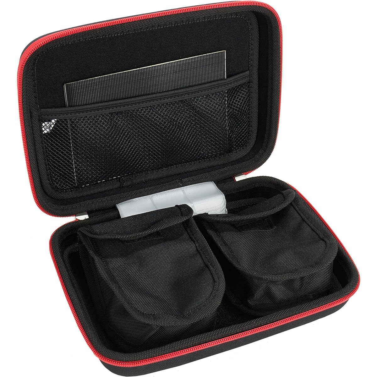 Vangoddy Hard Shell Carry Case with Mesh Pocket for AGPTEK Voice Recorders Accessories, Medium, Red, MB_RDYLEA096_AGPTEKVoiceRecorders