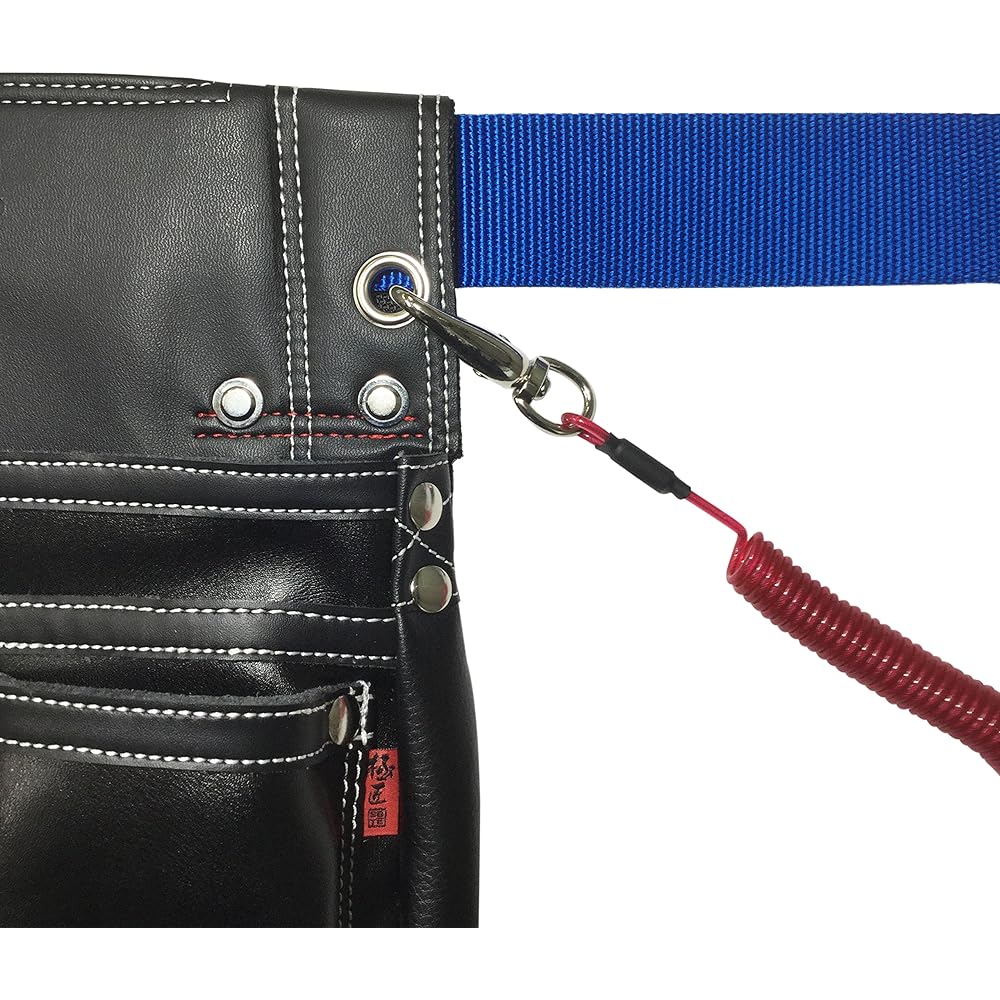 Gokusho Black Cowhide Nail Bag Large GL-02B