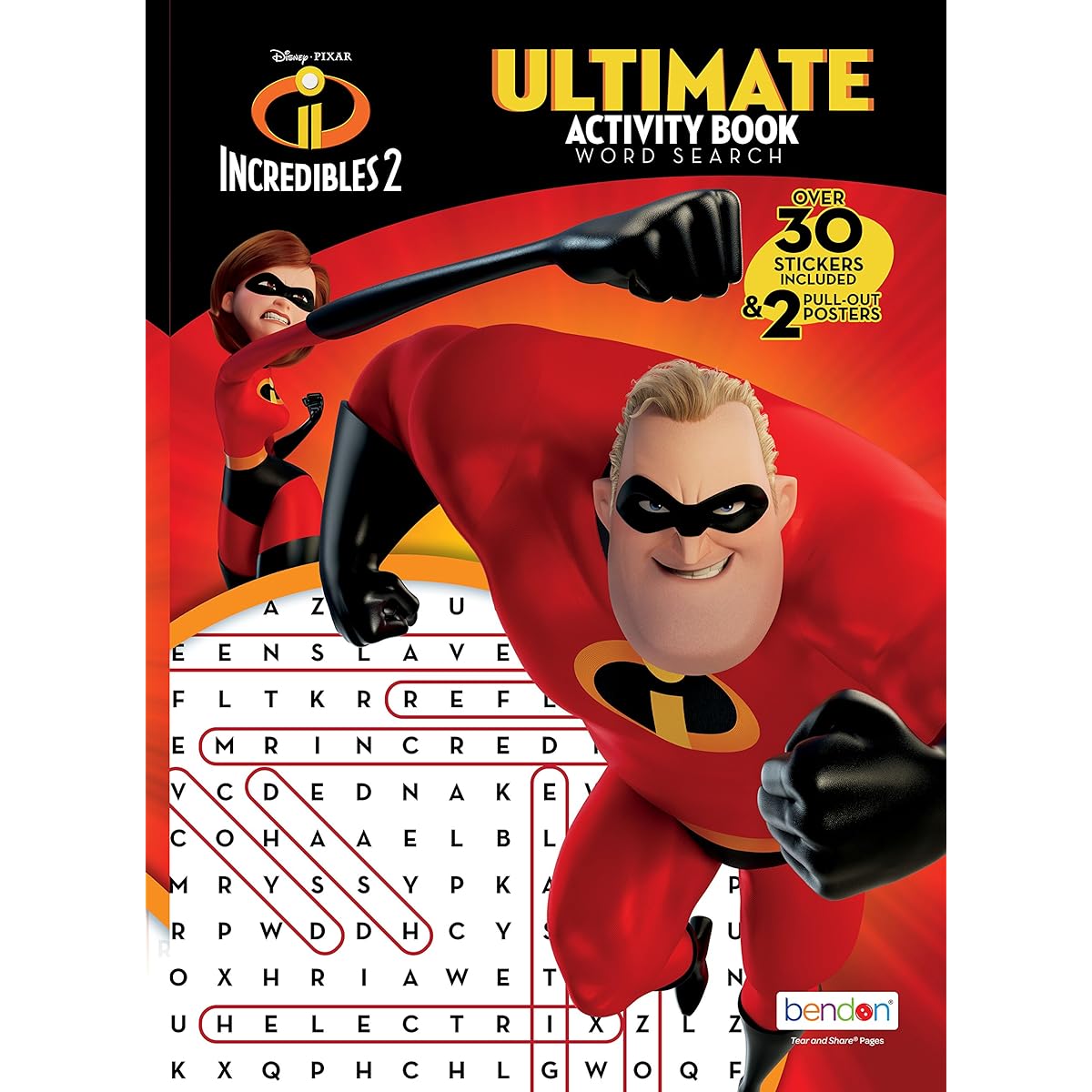 The Incredibles Bendon Ultimate Activity Poster Book - Word Search