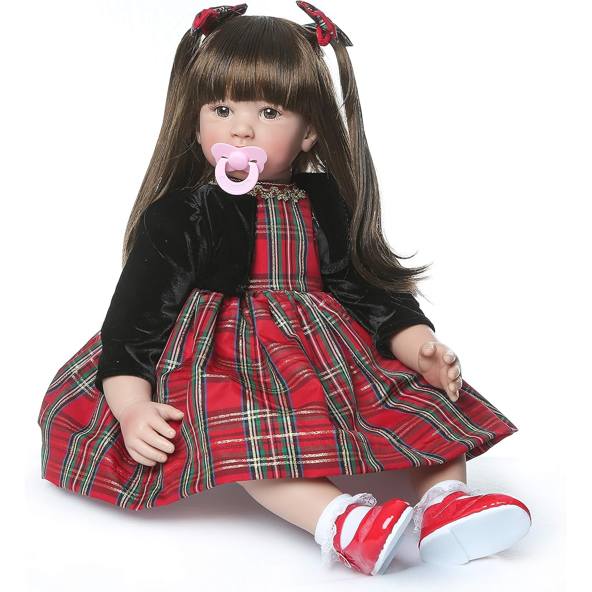 Reborn Toddler Girl Doll Silicone 24 Inch Vinyl Weighted Princess Toddler Doll Handmade Toys for Toddlers