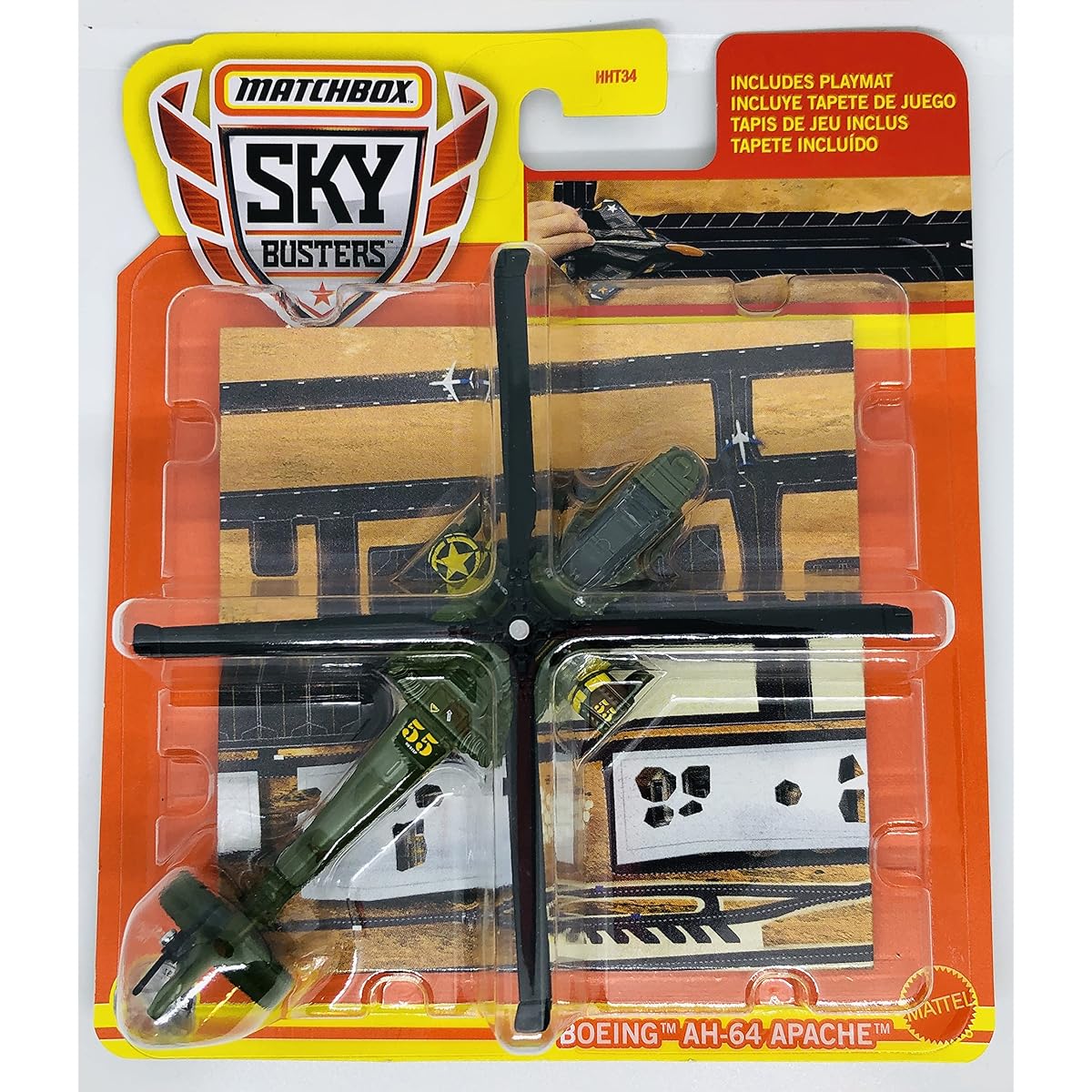 Matchbox Sky Busters 2022 Boeing AH-64 Apache 9/33
