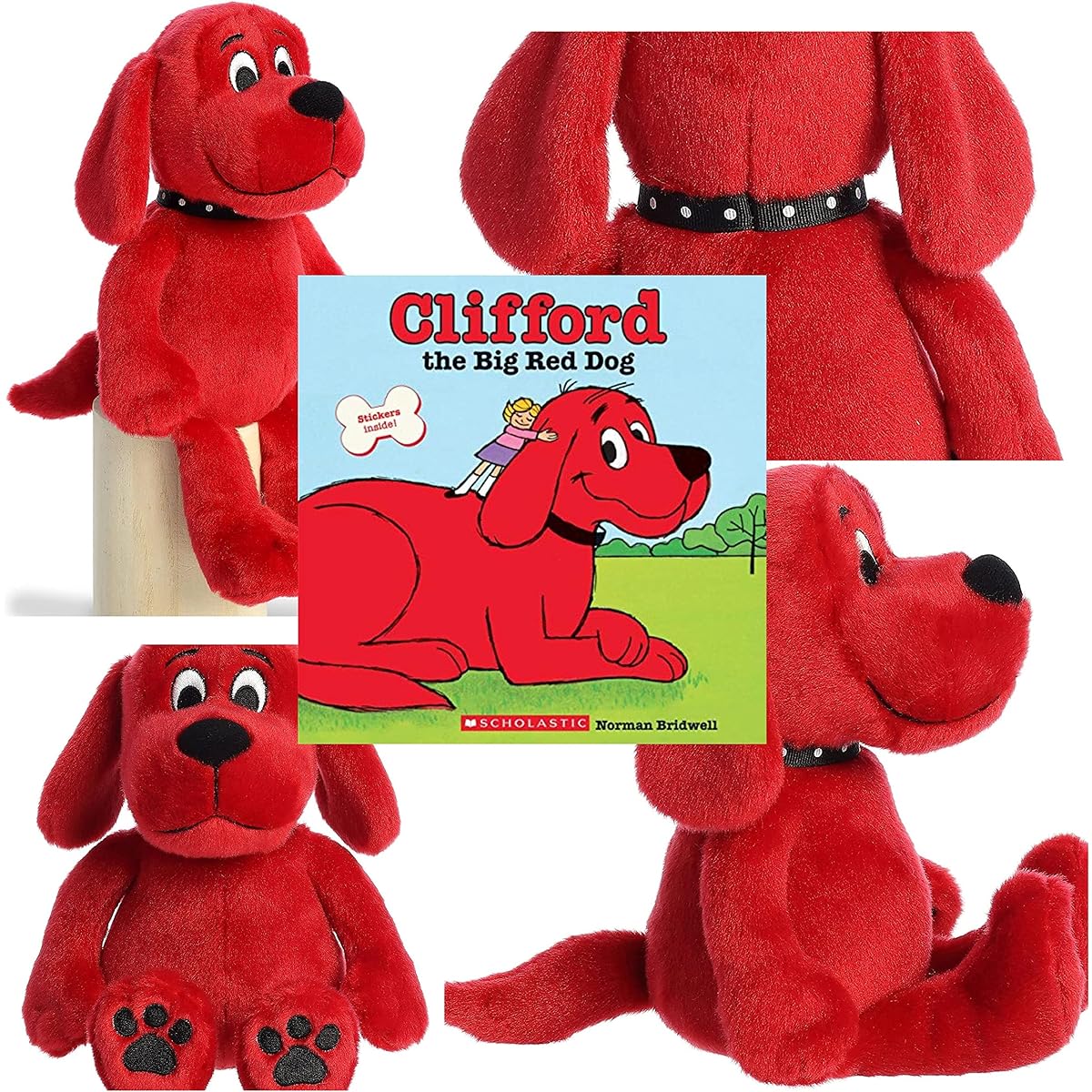 Clifford The Big Red Dog 11" Plush Paperback Picture Book Gift Set