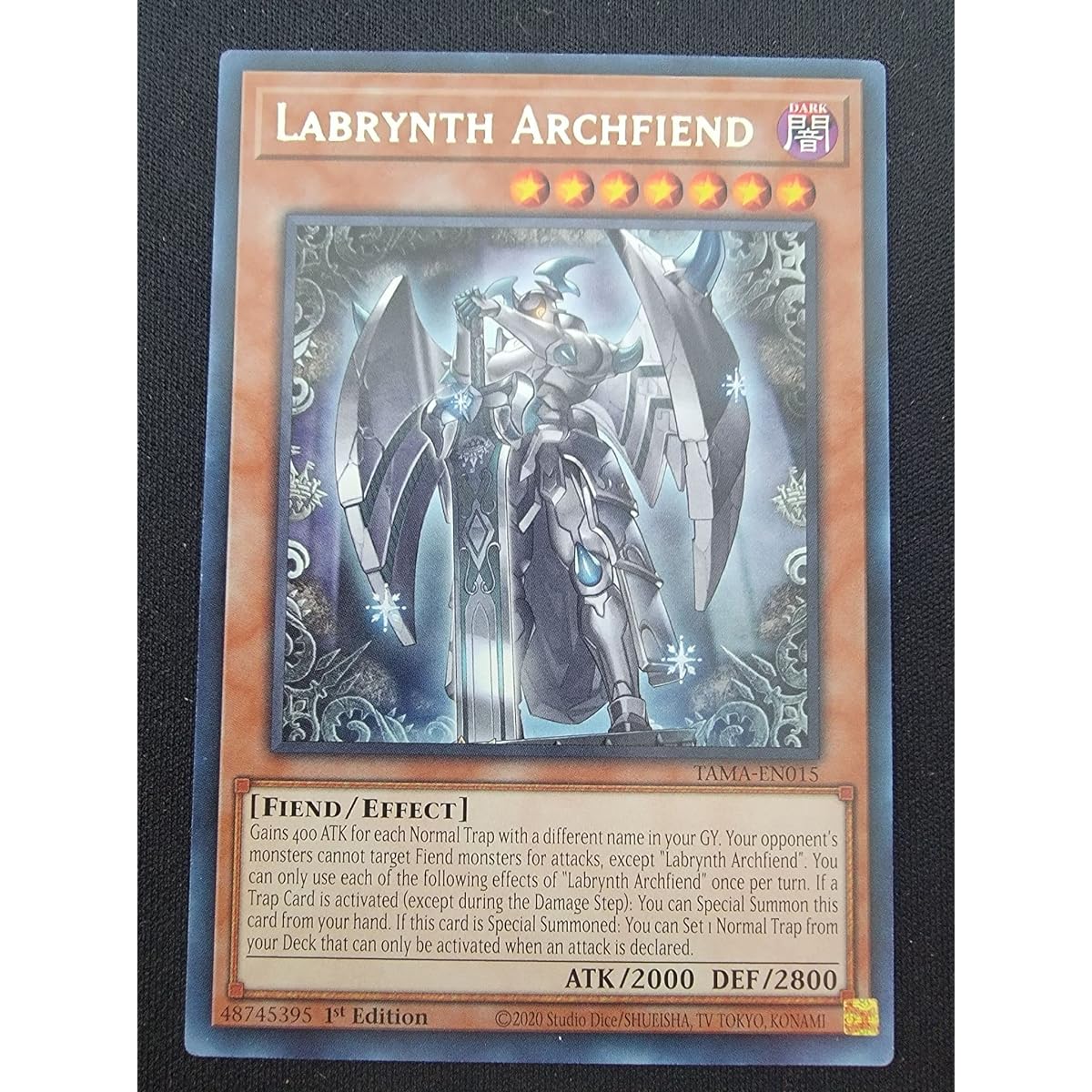 Labrinth Archfend - TAMA-EN015 - Tactical Masters - Rare - First Edition.