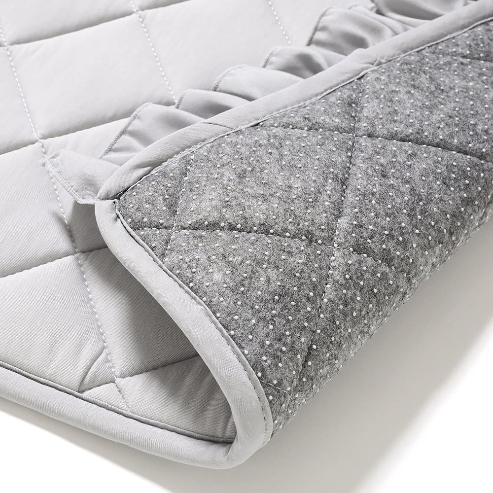 Francfranc Cool Quilted Rug Frill S Gray 140×100cm