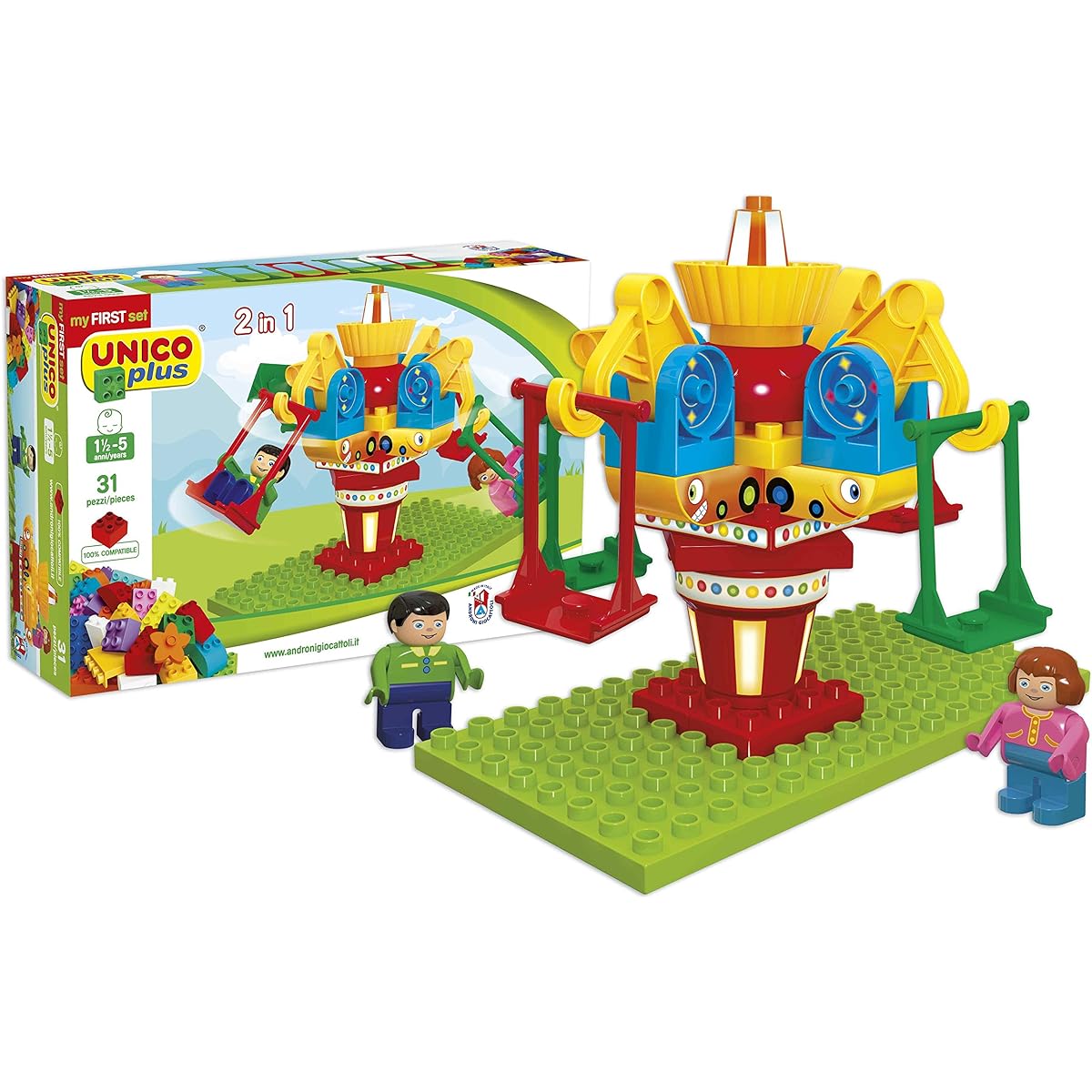 Unico Plus Unico Plus - Carousel 2 in 1 Multicolor 8623 - 0000