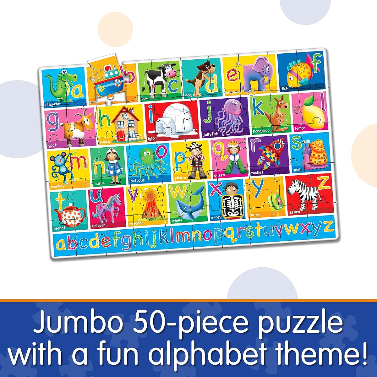 The Learning Journey Jumbo Floor Puzzle, Alphabet Floor Puzzle