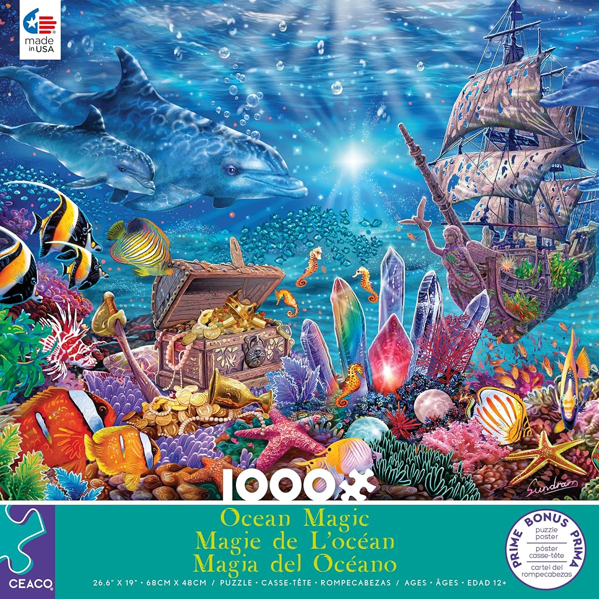 Ceaco - Ocean Magic - Sea Treasures - 1000 Piece Jigsaw Puzzle
