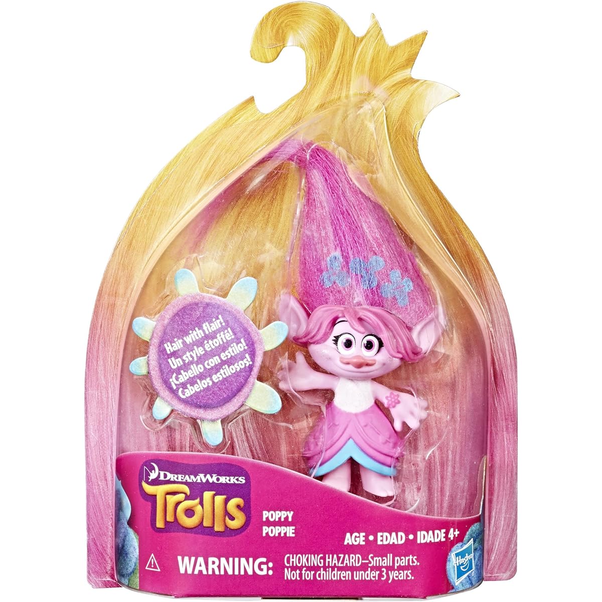 DreamWorks Trolls Poppy Printed Hair Collection Figure