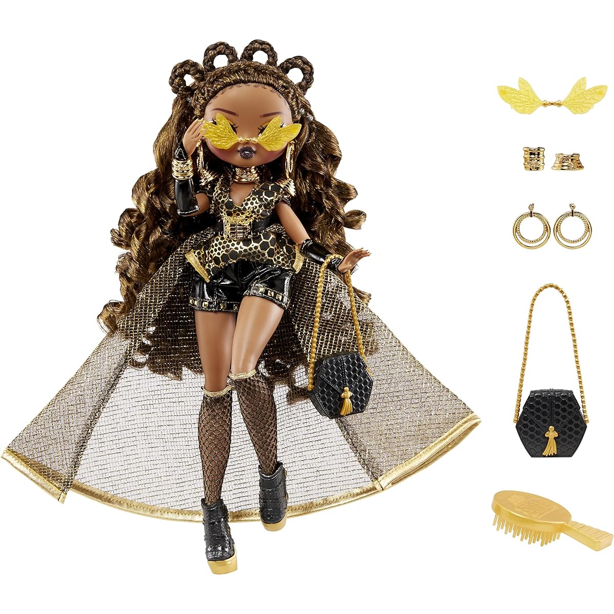 OMG Fierce Royal Bee 11.5" Fashion Doll with X Surprises Including Accessories & Outfits, Holiday Toy, Great Gift for Kids Girls Boys Ages 4 5 6+ Years Old & Collectors