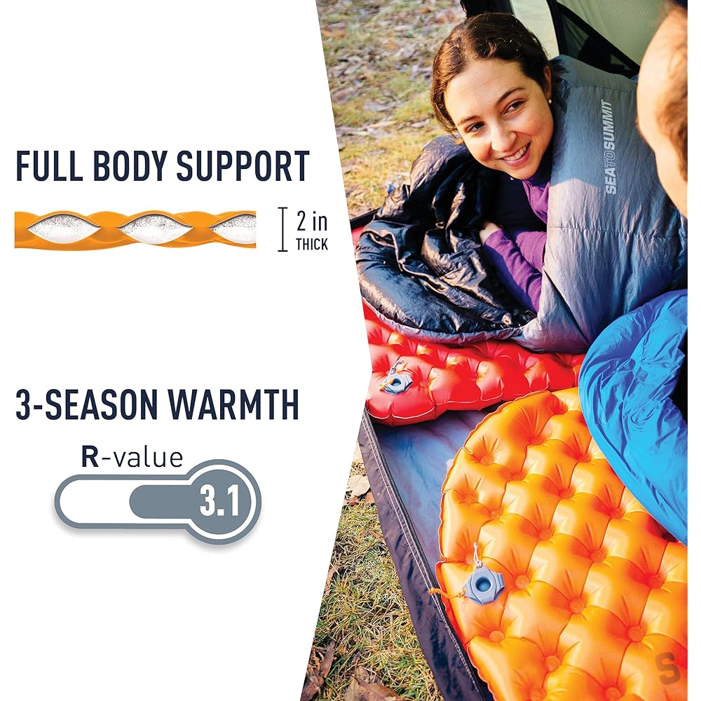 Sea to Summit Ultralight Insulated Mat Sleeping Pad with Inflation Pump Bag