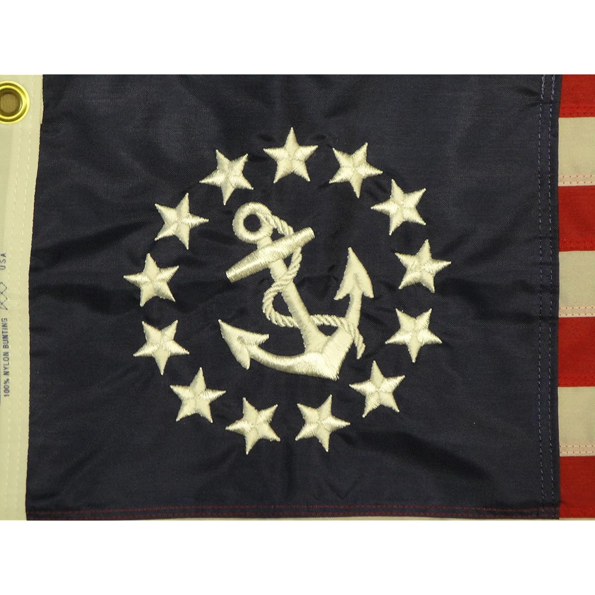 Annin Flagmakers 251150WE U.S. Yacht Ensign Flag, -16 in. X 24 in.