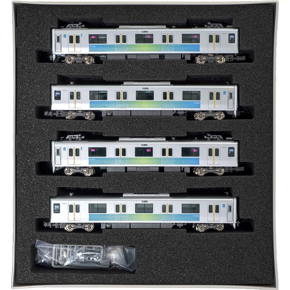 Green Max N gauge Seibu 30000 series 32101+32102 formation 4-car formation set with power 31770 railway model train