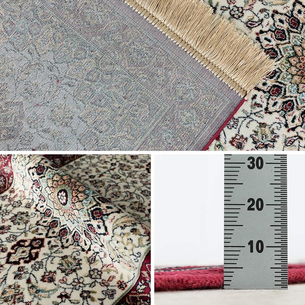 Sayang Sayan Medallion Kitchen Mat Royal Palace 14180 67x340 Ivory Red