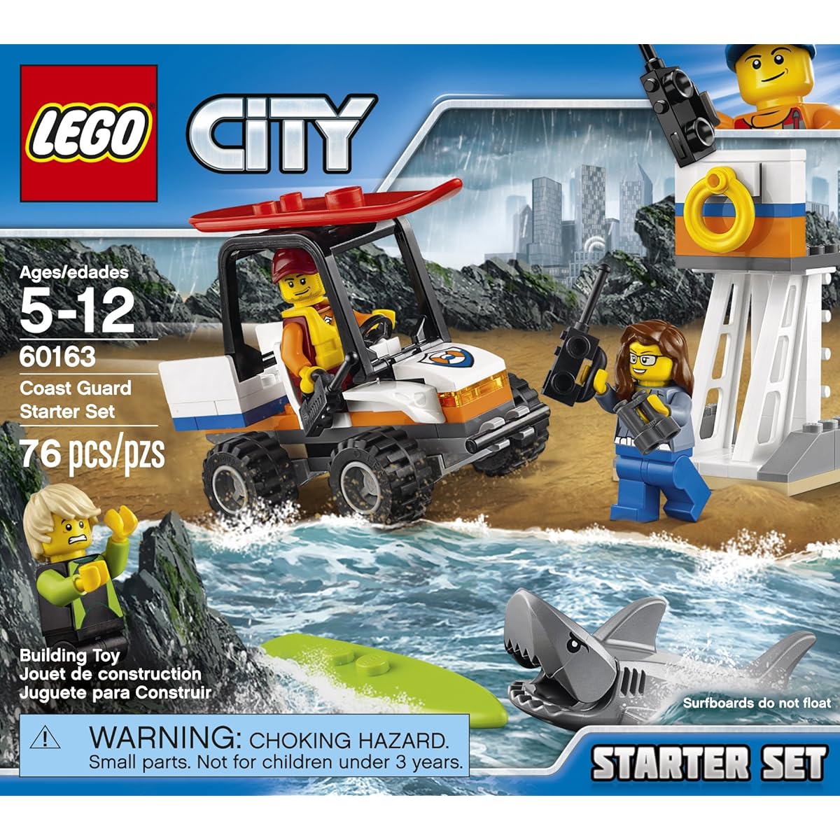 LEGO City Coast Guard Coast Guard Starter Set 60163 Building Kit (76 Pieces)