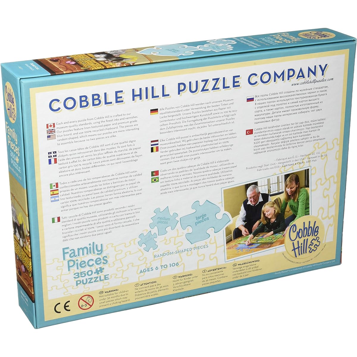 350 basket cases. – Jigsaw Puzzle by Cobble Hill ( 54615 )