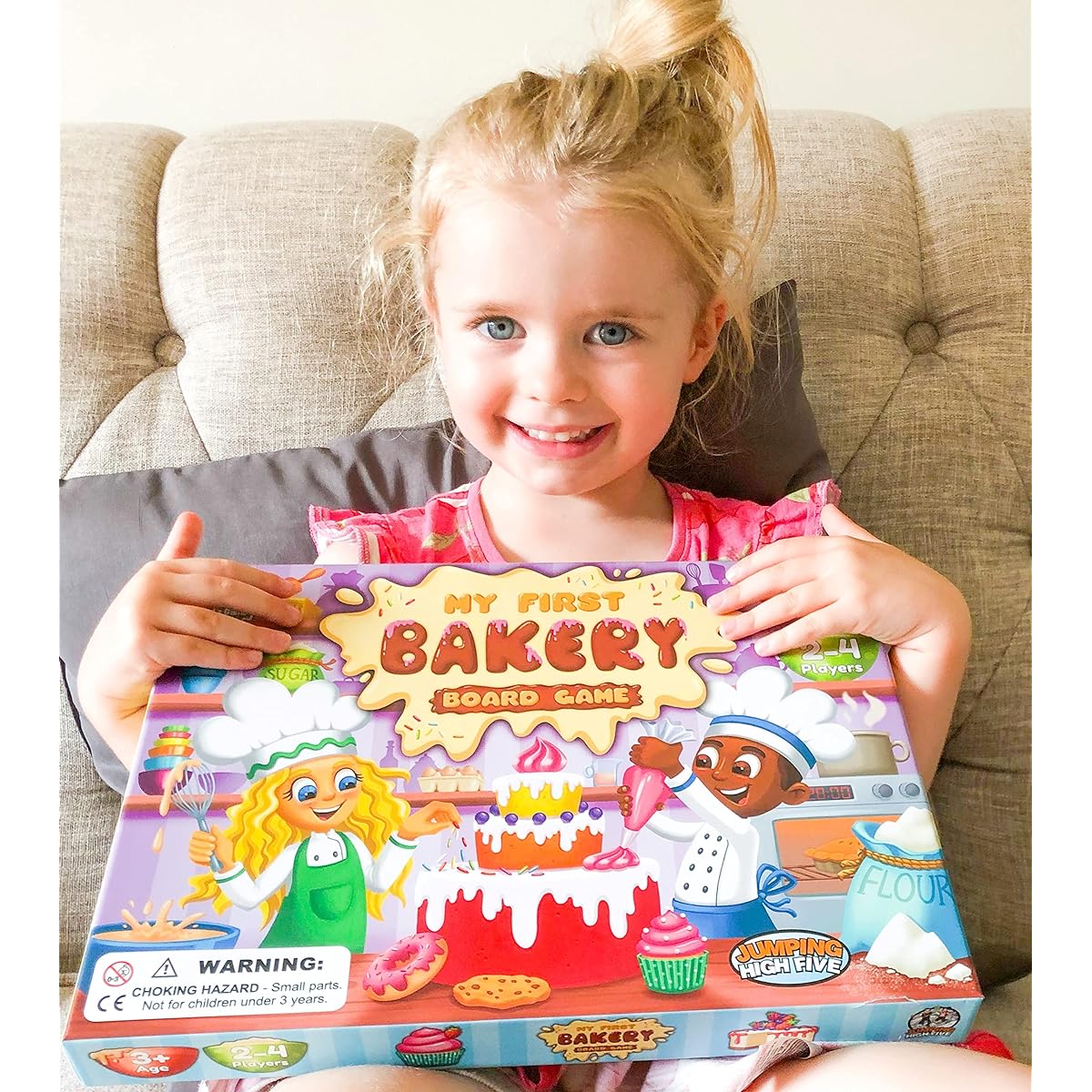 JH5 My First Bakery! Matching board game for kids ages 1-4. Ages 3+. A fun and colorful cooperative game.