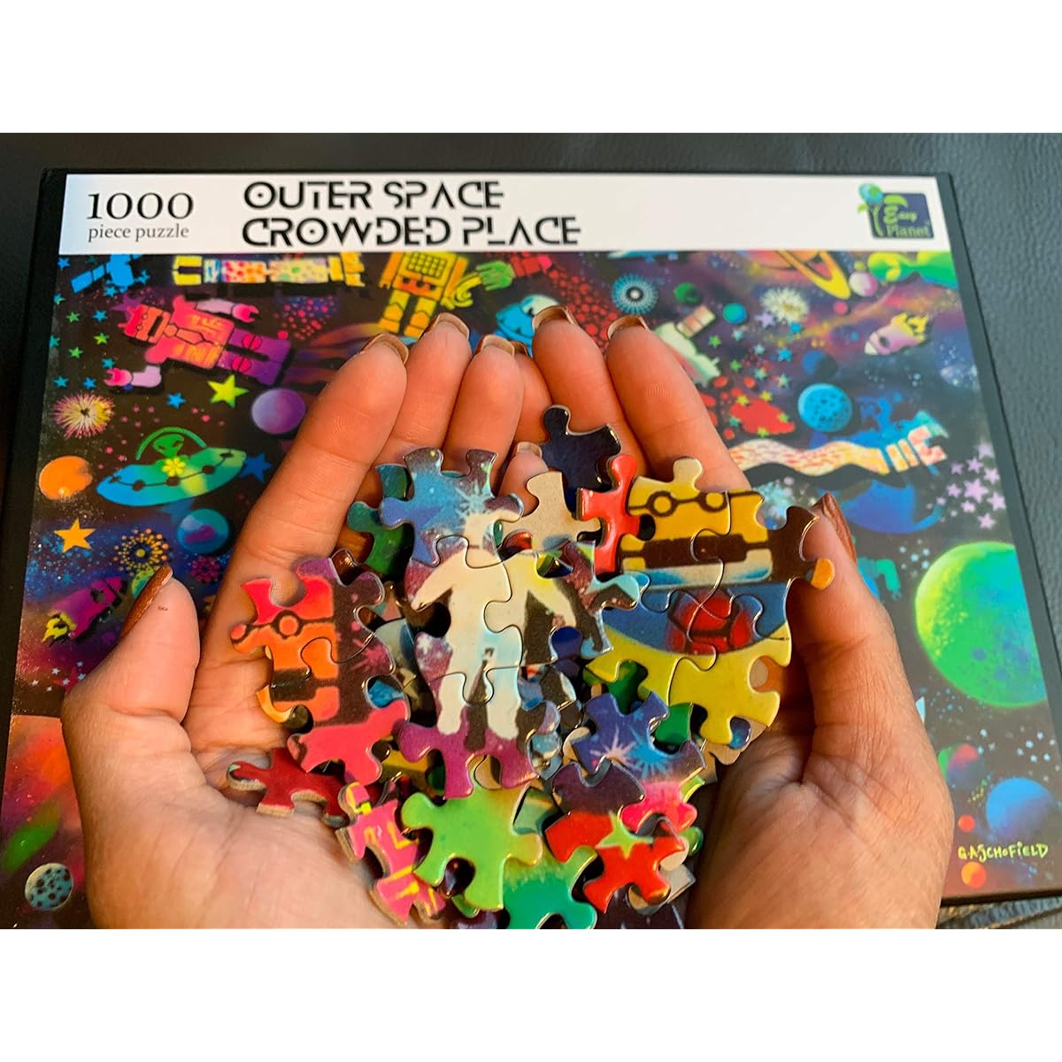 Outer Space Crowded Place 1000 Piece Jigsaw Puzzle
