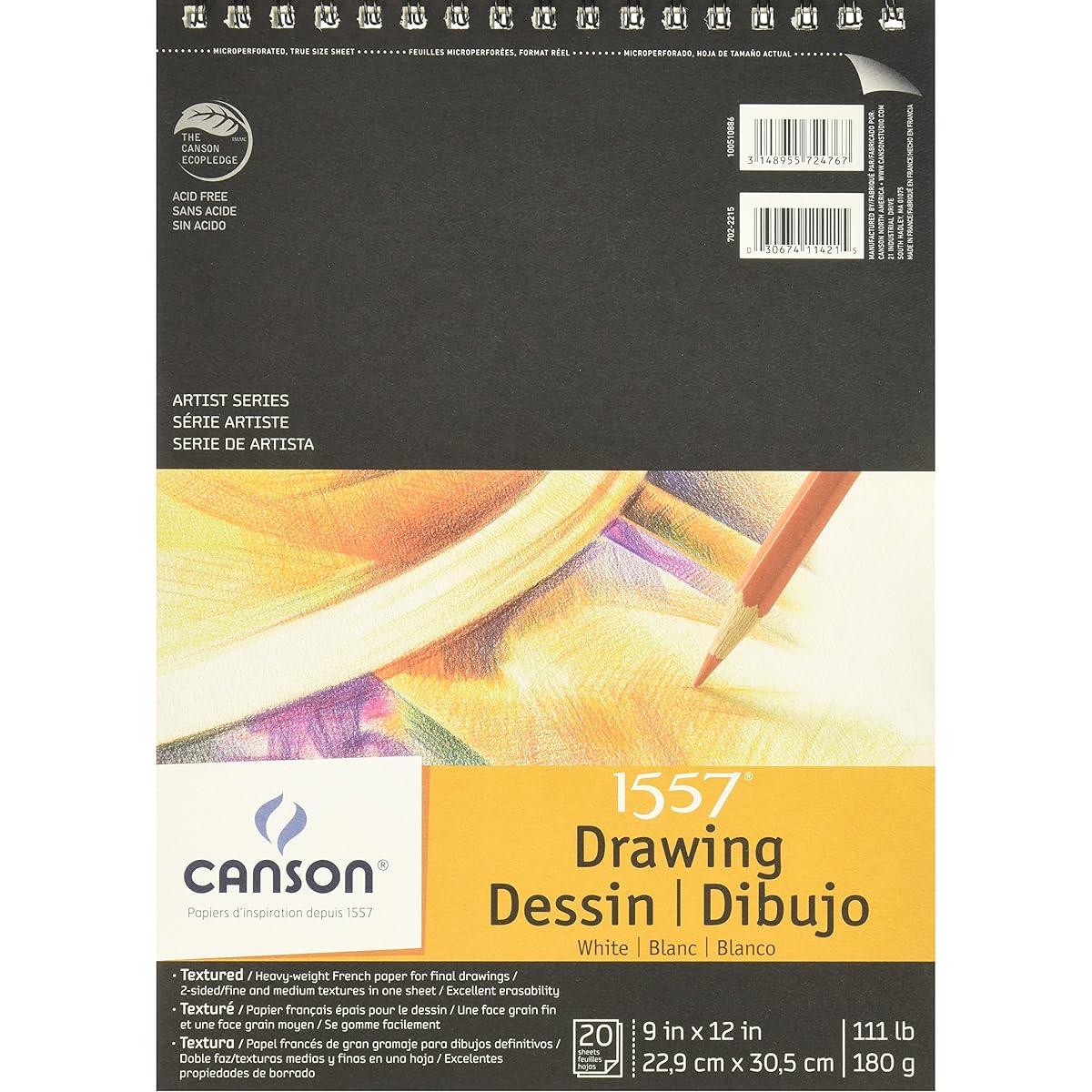 Canson C テδ Grain Drawing Paper Pads 9 in. x 12 in. by Canson