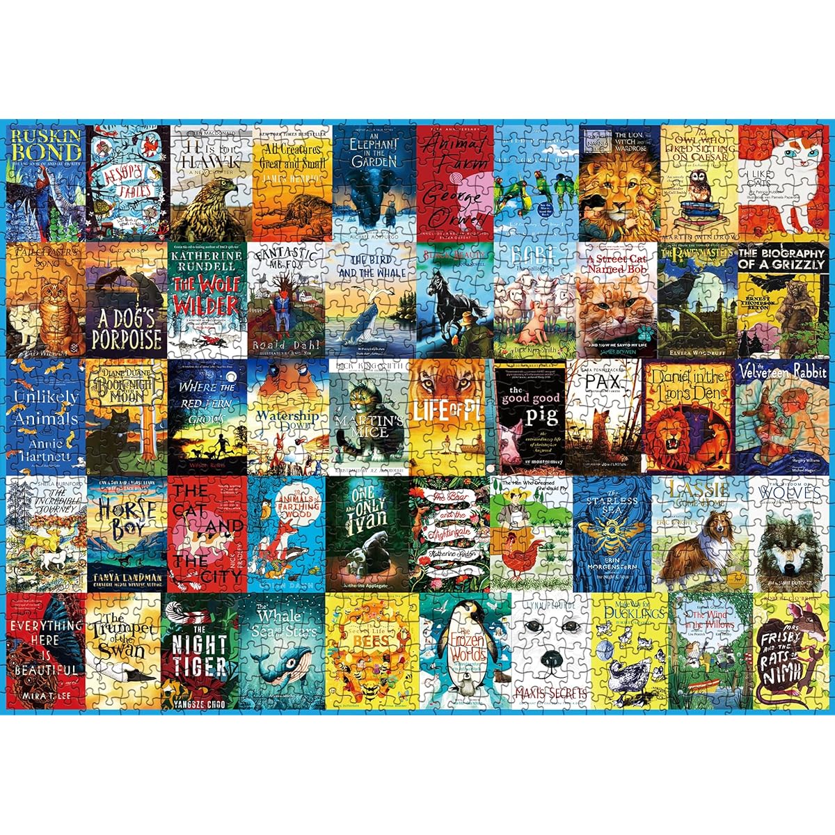 Animal Book Puzzle for Adults 1,000 Piece Animal Puzzle Book for Adults Book Jigsaw Puzzle Gift for Puzzle Lovers
