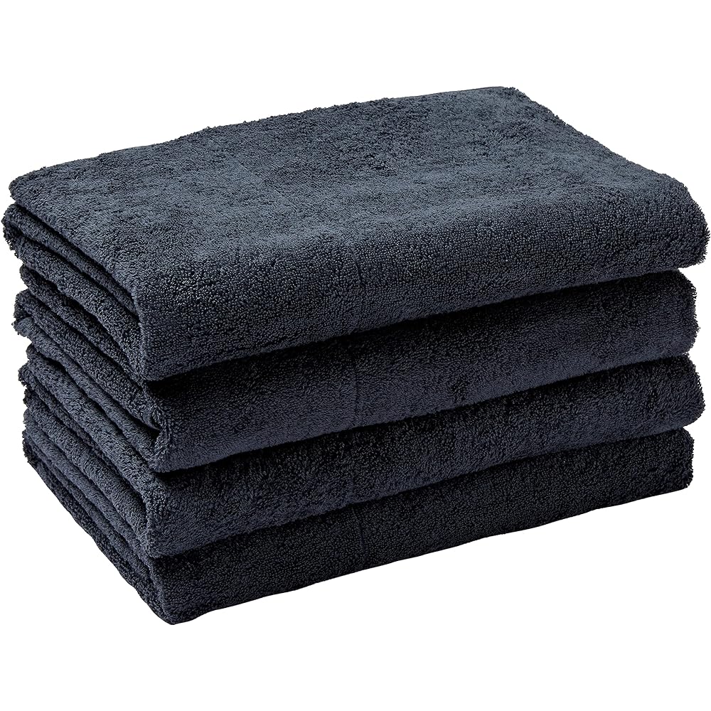 MUJI Pile Weave Bath Towel Smoky Pink 70 x 140cm / Organic Cotton Absorbent Set of 4 15028764