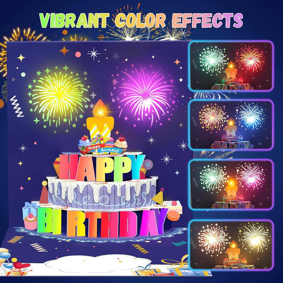 Lupow Birthday Cards for Kids Women Men Adults