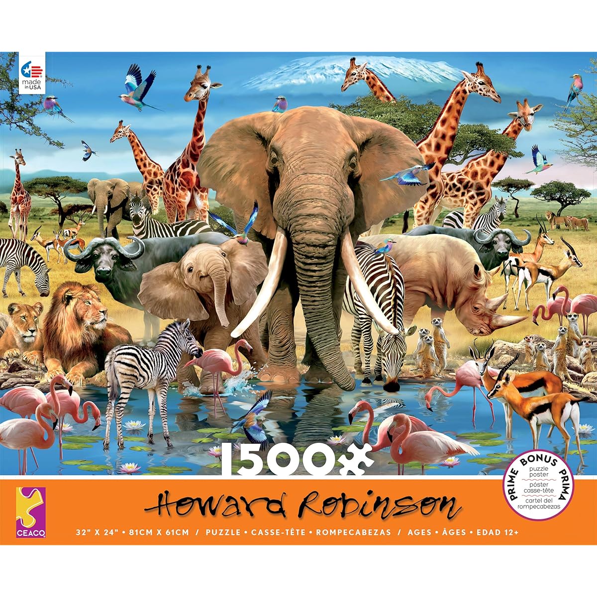 Howard Robinson African Puzzle 1500 Piece