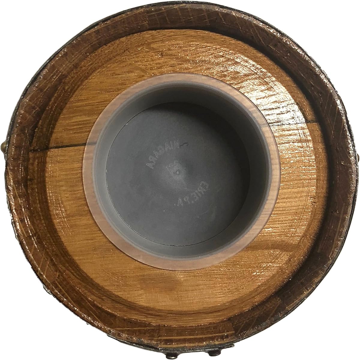 Thousand Oaks Barrel Co. Handcrafted Wooden Oak Barrel Adult Piggy Bank - Savings on Cash, Paper Money, and Coins - 6.5 x 4.5 x 4.5 Inch Beer Fund Laser Engraved - Adult Piggy Bank