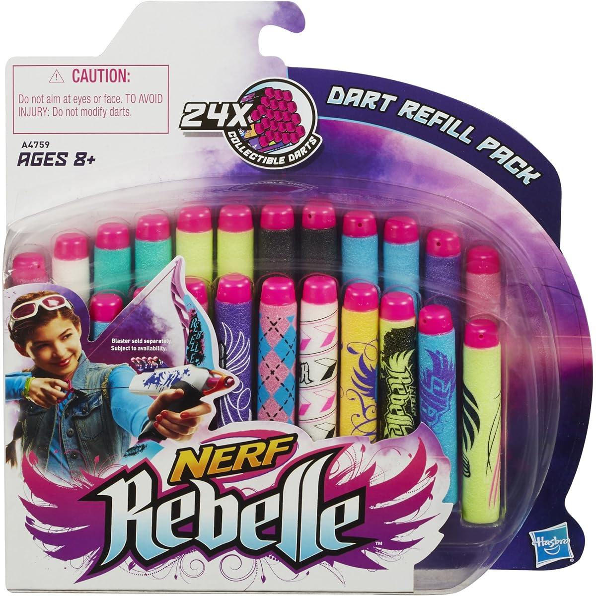 Nerf Rebelle Secrets and Spies Dart Refill Pack 24 Count