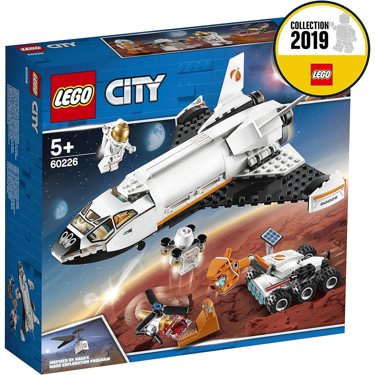 LEGO City Super Fast! Mars Exploration Shuttle 60226 Blocks Toys for Boys