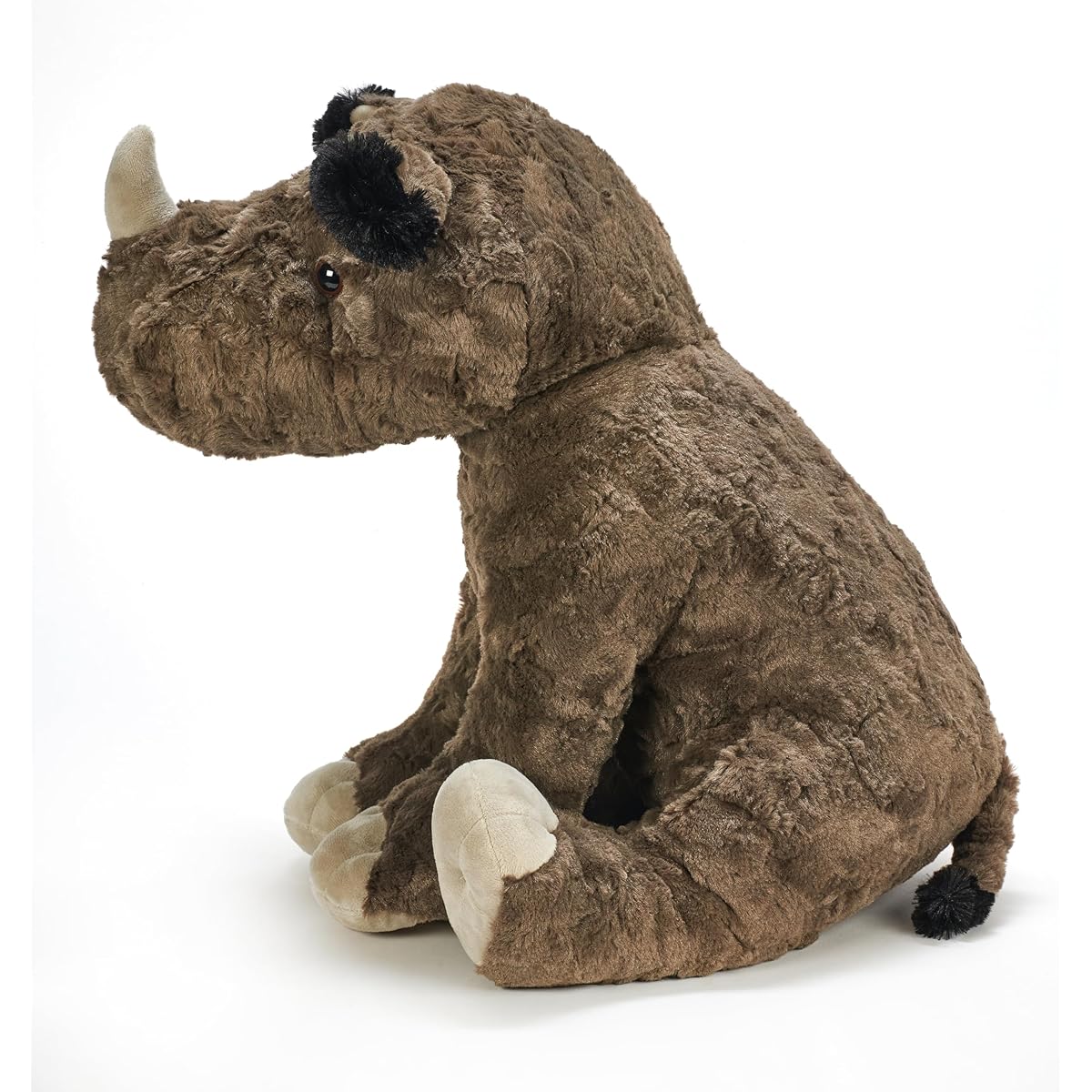 The Petting Zoo Rhino Stuffed Animal for Kids - Wild Animal Zoo Animal - Jumbo Textured Rhino Plush Toy - 20"