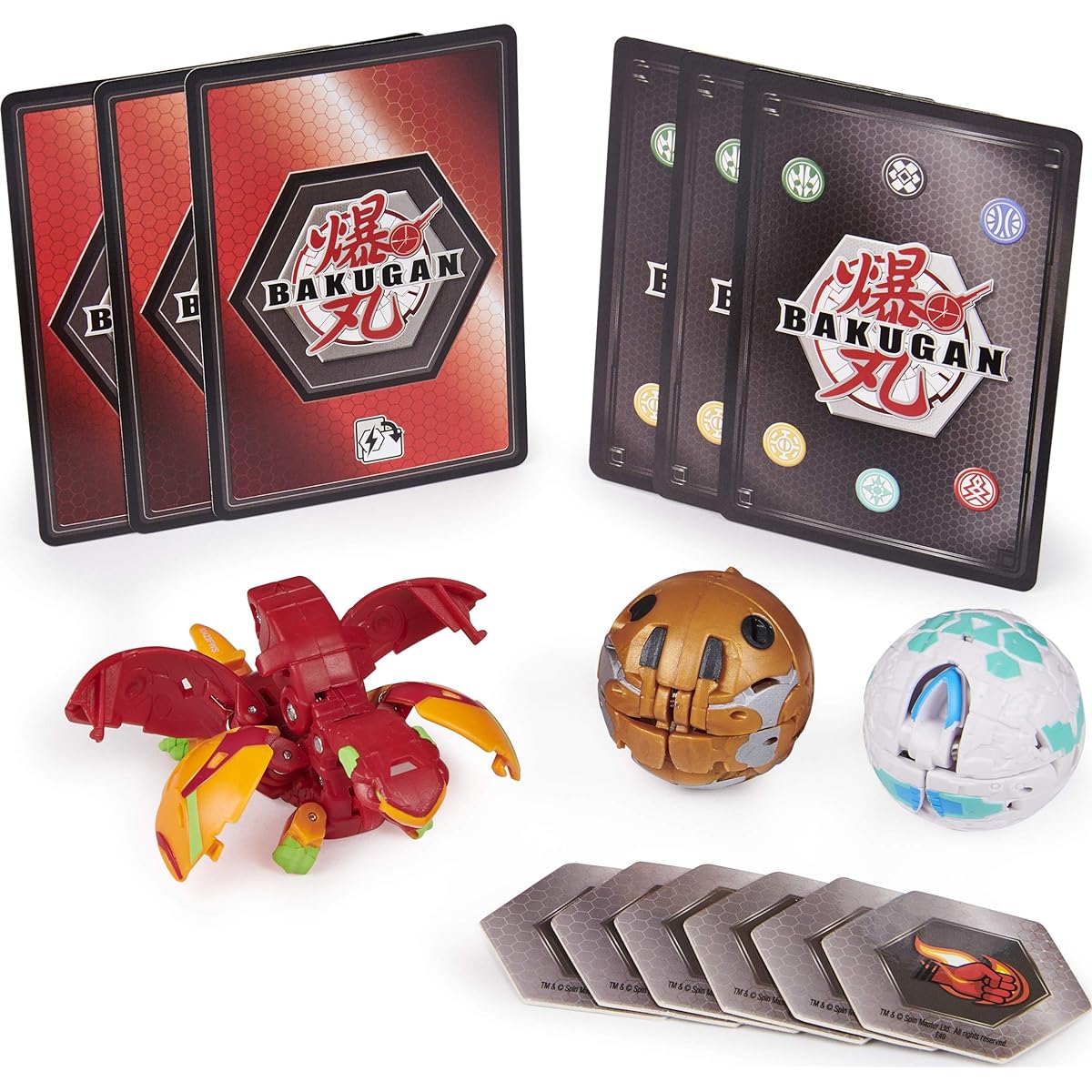 Bakugan Starter Pack 3 Pack Pilsphaerus Collection Action Figures for ages 6 and up
