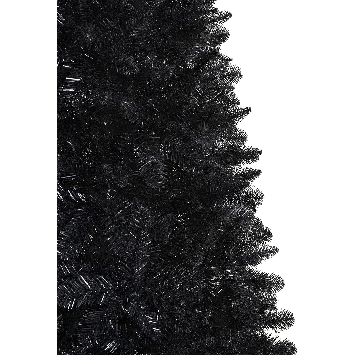 Treetopia Black No Lights Artificial Christmas Tree | Tuxedo Black - 8 Feet | Includes Premium Black Tree Stand and 1639 Individually Made Branch Chips