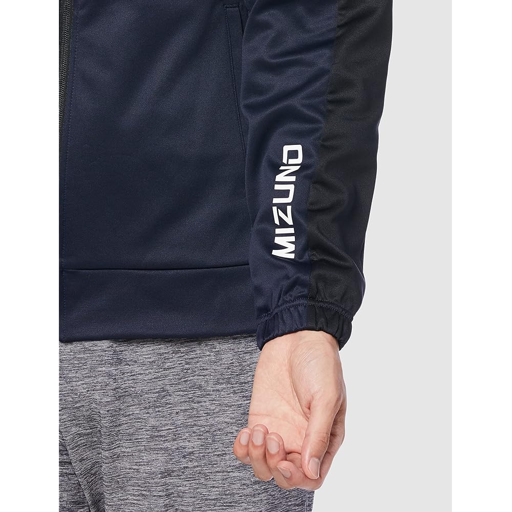 Mizuno K2JC2510 Men's Training Wear, Brushed Lining Jersey Shirt, Warm-up Jacket