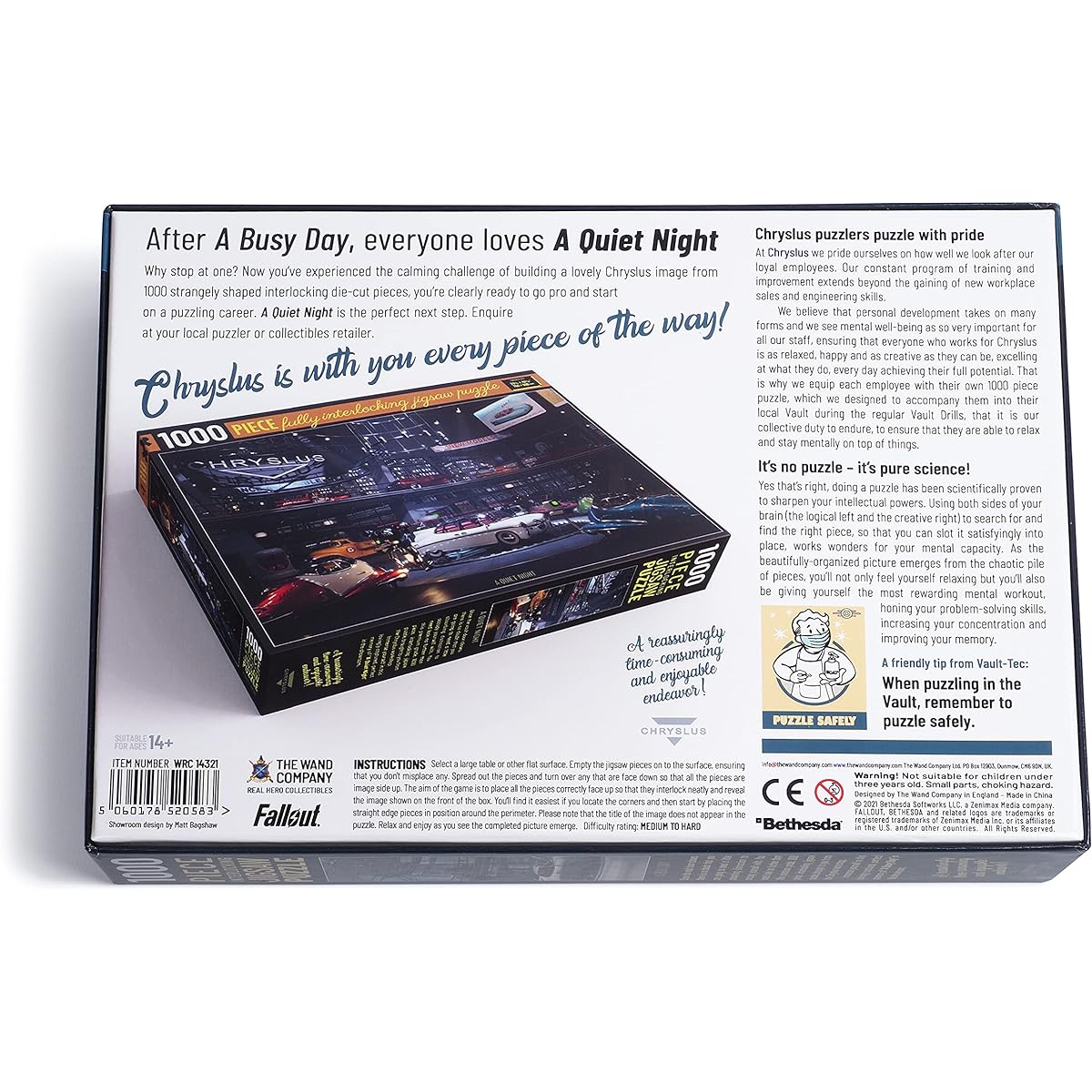 Fallout 1000 Piece Jigsaw Puzzle - Busy Day - Filled with Cars Depicting the Best Crislas Showroom