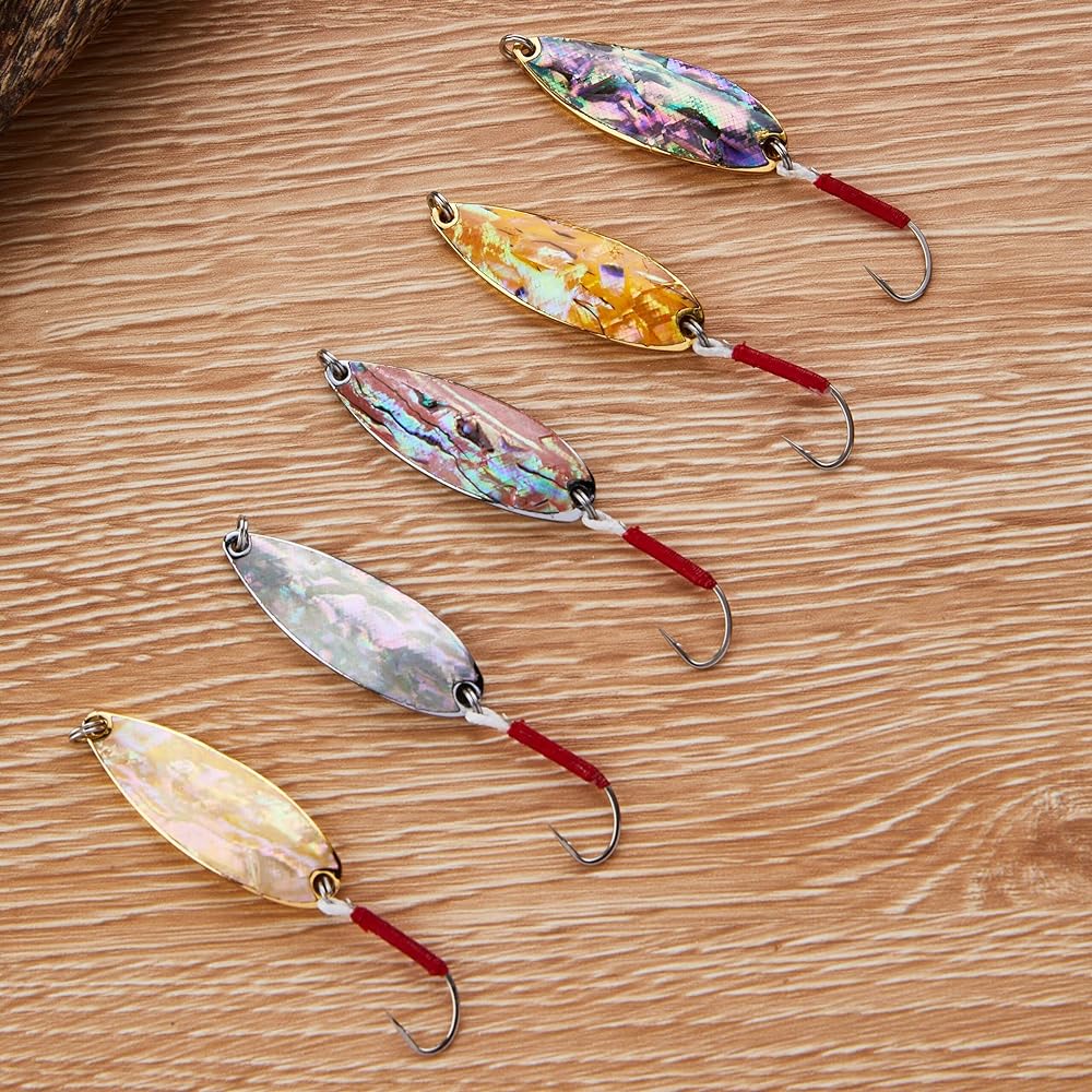 REEF DREAM Spoon Trout Abalone Thickness 7.5g 9g 12g Mountain Stream Lure Trout Spoon Salmon Salmon Mainstream Salt Compatible