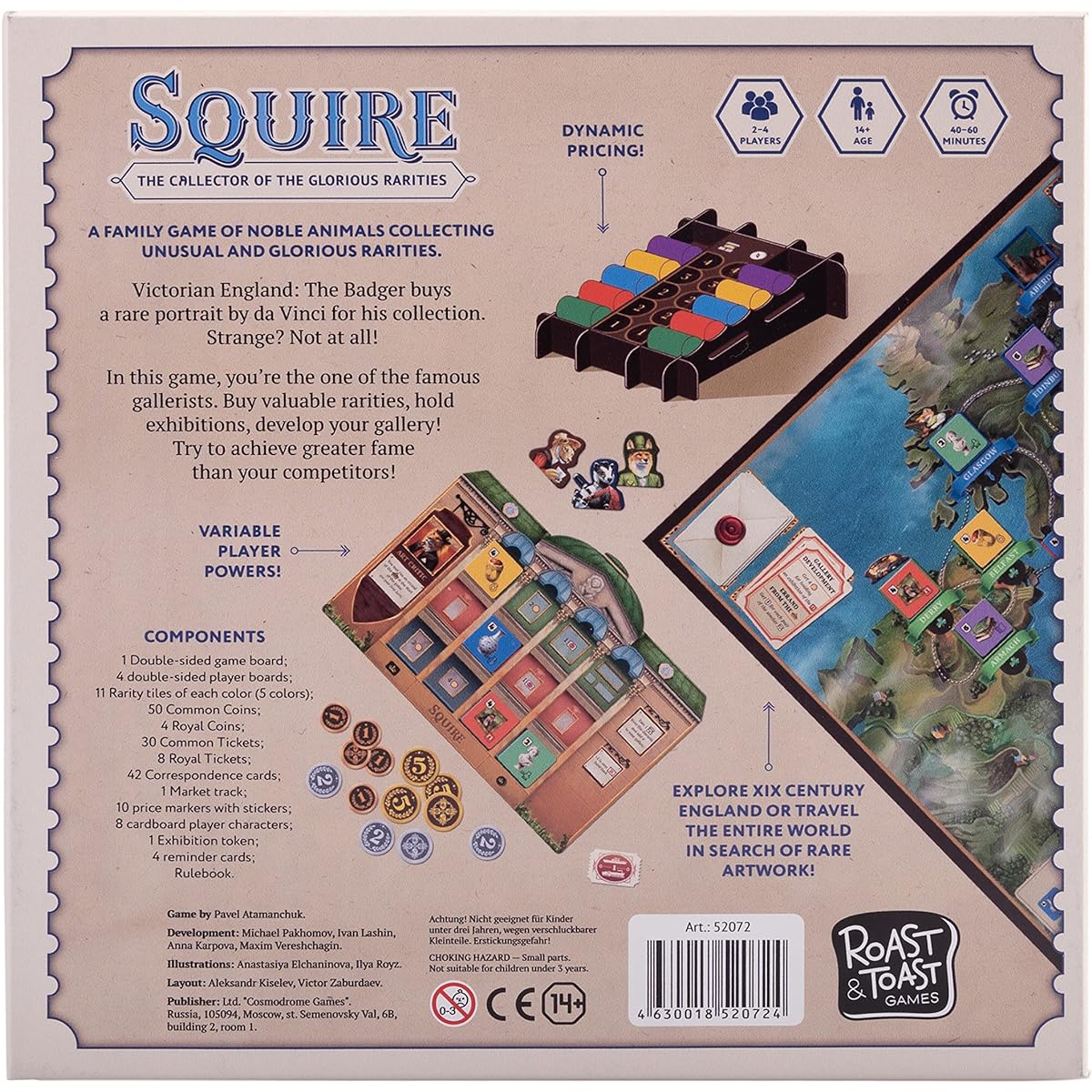 Squire | Family Board Game | Board Game for Adults and Families | Adventure Board Game | For ages 7 and up | For 2-4 players | Average play time 40 minutes