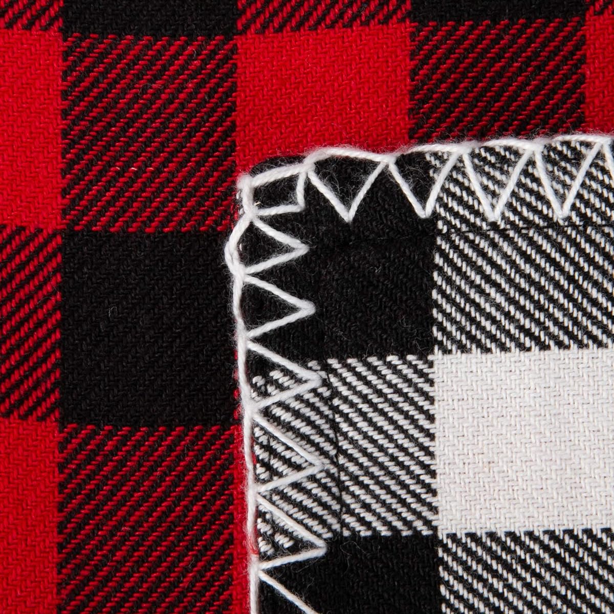 DII Reversible Collection Table Top Table Runner 14x72" Christmas Buffalo Check