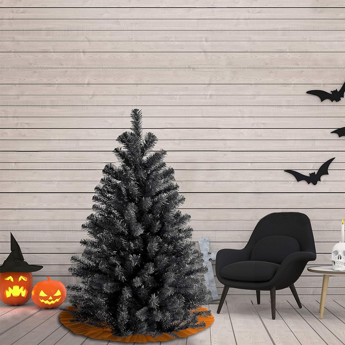 National Tree Company Artificial Christmas Tree with Stand, North Valley Black Spruce, 4.5'