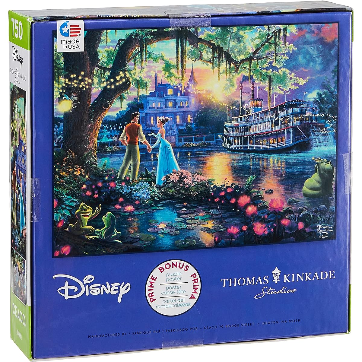 Thomas Kinkade - Disney Dreams Collection - The Princess and The Frog - 750 Piece Jigsaw Puzzle