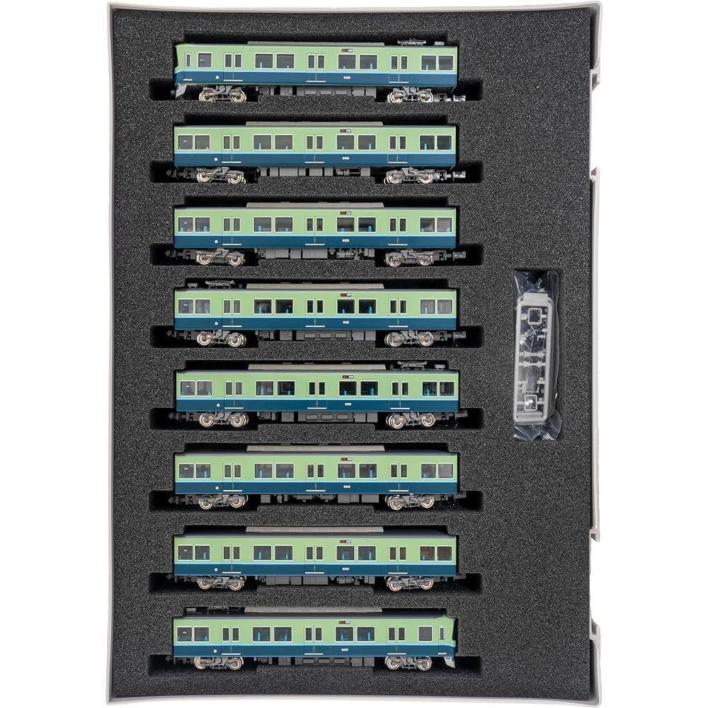 Green Max N Gauge Keihan 9000 Series Old Paint 9001 Formation 8-Car Formation Set with Power 31728 Railway Model Train