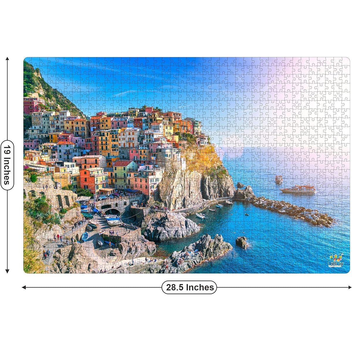 Webby Cinque Terre Wooden Jigsaw Puzzle 1000 Pieces
