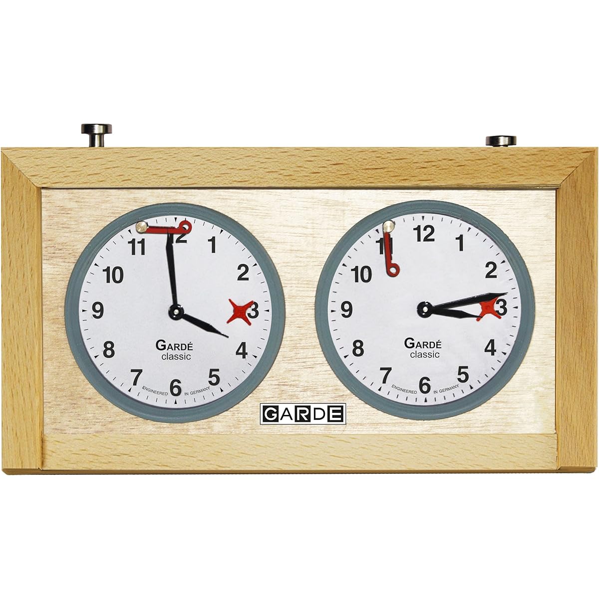 GARDE Game Chess Analog Clock Wooden Game Clock