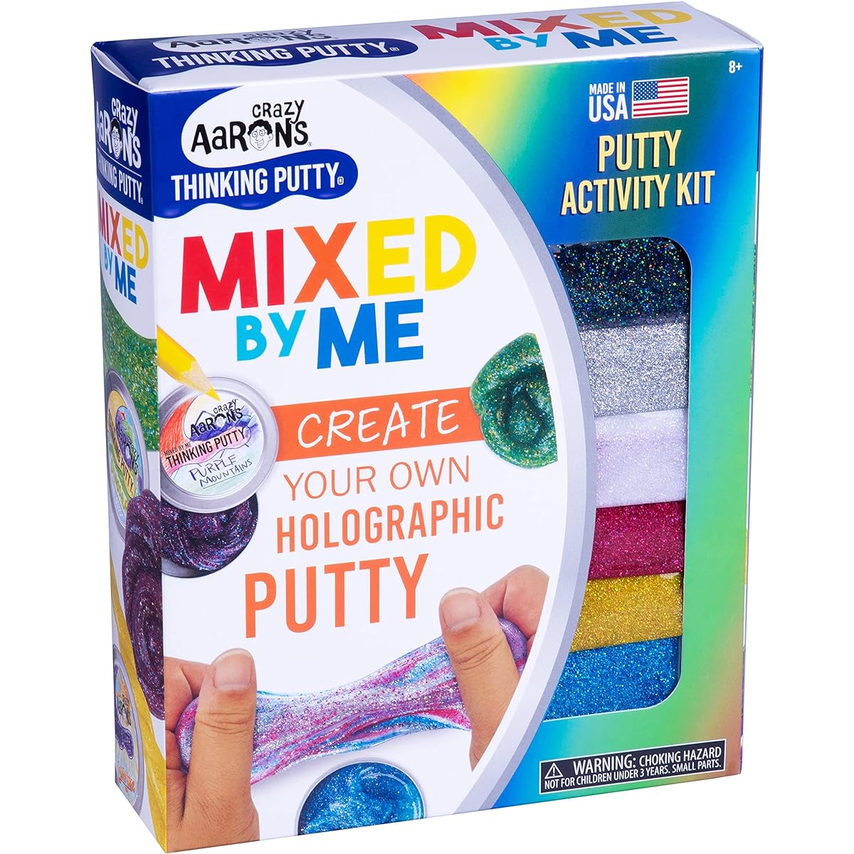Crazy Aaron's Thinking Putty, HOLOGRAPHIC MIXED BY ME KIT, New for 2017