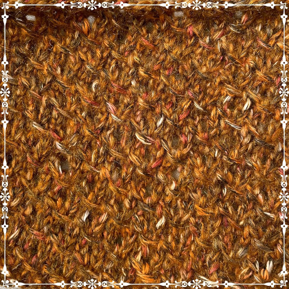KnitPal Cotton Alpaca Tweed #3 DK Light Worsted Yarn 4 Pack (588yds/200g) Super Soft Fluffy Multicolor Blend for Knit/Crochet Hats Shawls/Clothing/Blankets (Caramel Brown)