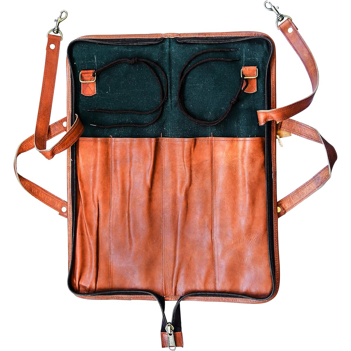 WerKens Handmade Genuine Leather Drumstick Bag 100% Original Drumstick Holder Percussion Mallet Bag Floor Tom Hook-DSB002