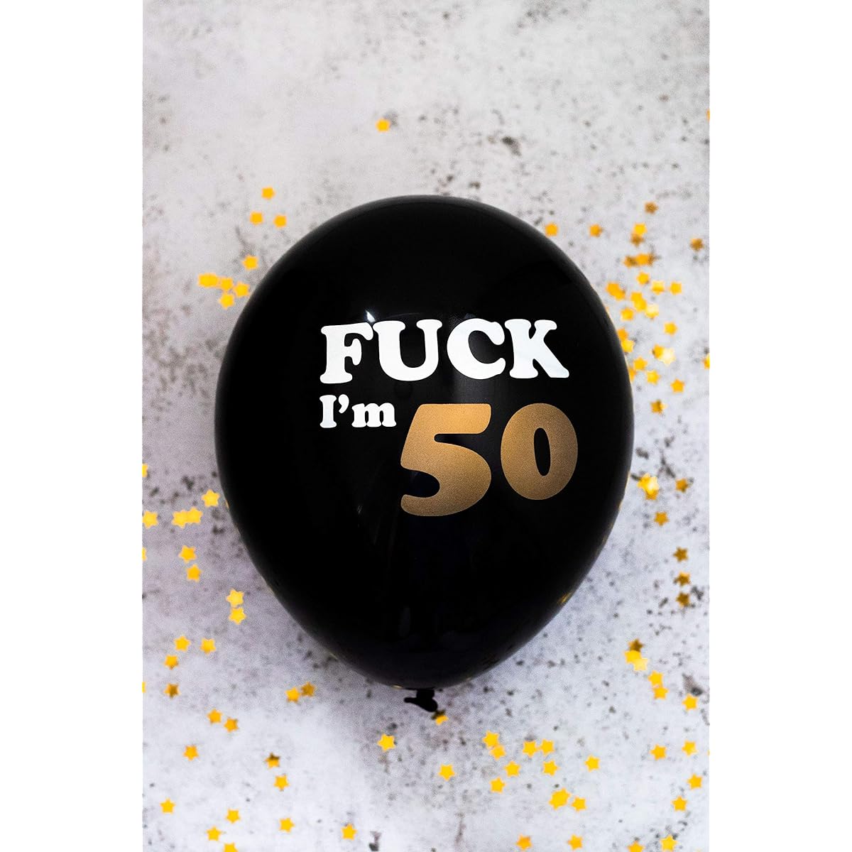 50th Birthday Balloons - Pack of 12 funny rude lockdown birthday balloons gift idea for 50th birthday party decorations