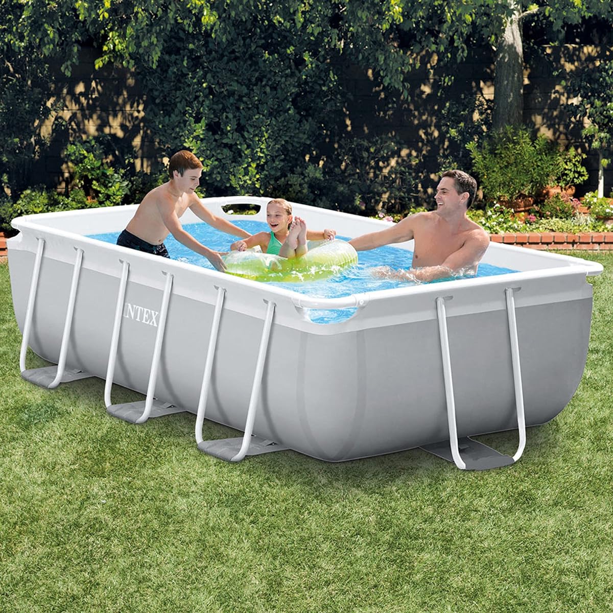 Intex 3M x 1.75M x 0.8M Prism Frame Rectangular Pool Set