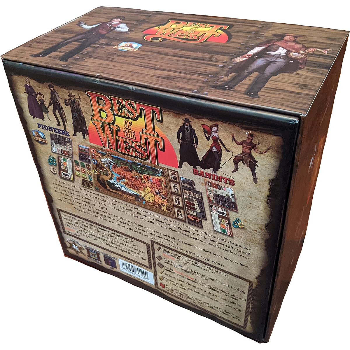 Best of the West - Board Game - Asymmetrical Theme Western for 2-6 players